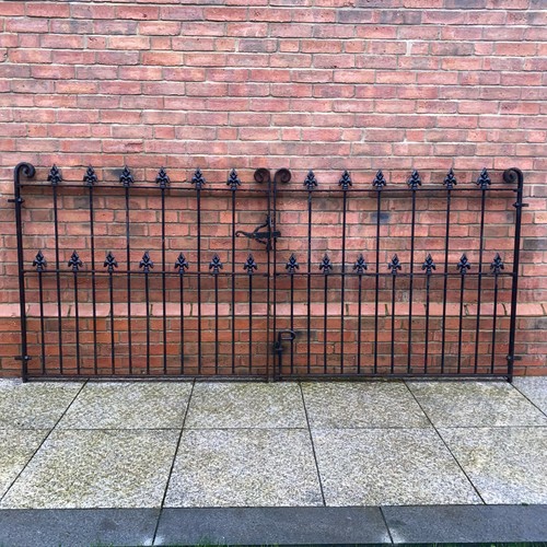 Wrought iron victorian double - wrought,