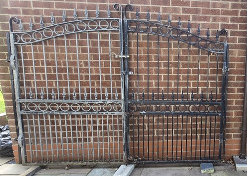 Galvanised metal gates - galvanised,