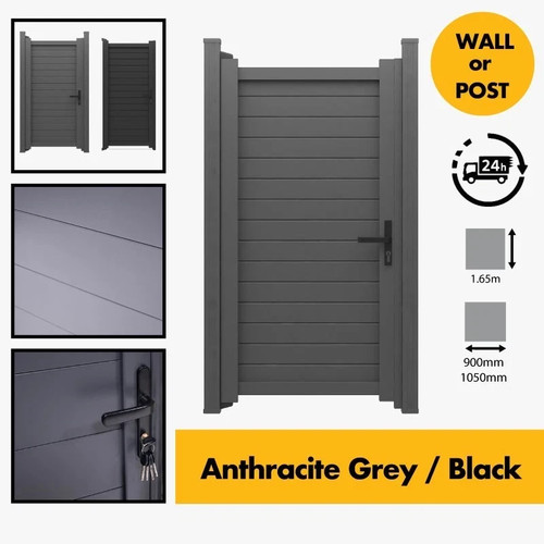 Aluminium garden gate 900mm - aluminium,