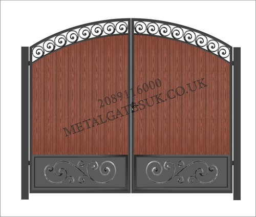 Composite wood driveway gates - composite,