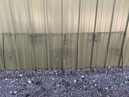 Pair decorative wrought iron