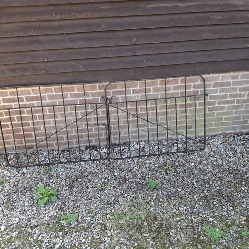 Pair metal garden gates 7ft - garden,