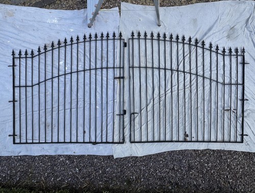 Pair wrought iron - wrought, driveway