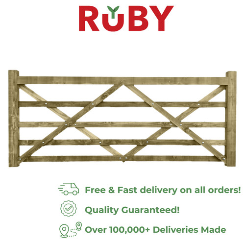 Wooden treated field - wooden, gate
