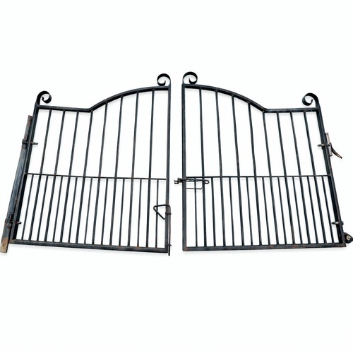 Pair metal driveway gates - pair,