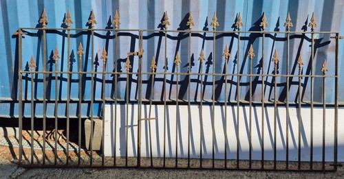 Double wrought iron gates - iron,