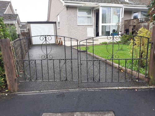 Pair wrought iron - pair, driveway