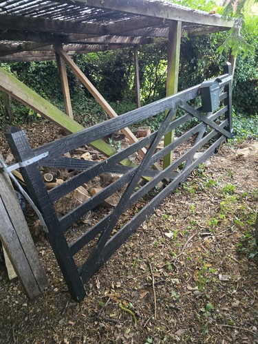 Black painted wooden metal - black,